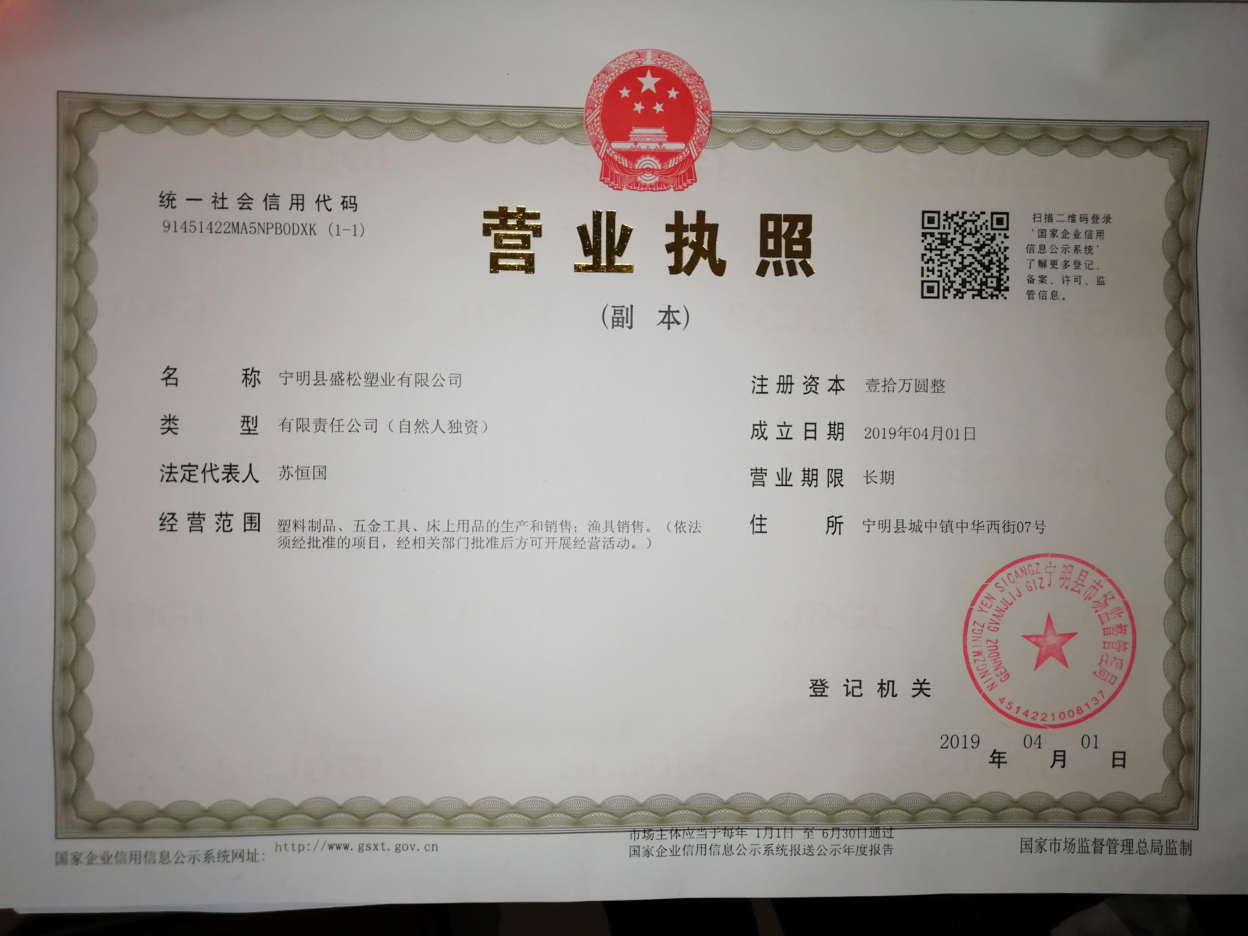 寧明縣盛松塑業(yè)有限公司